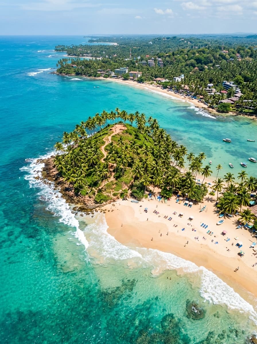 Mirissa Tropical Beach Coastline